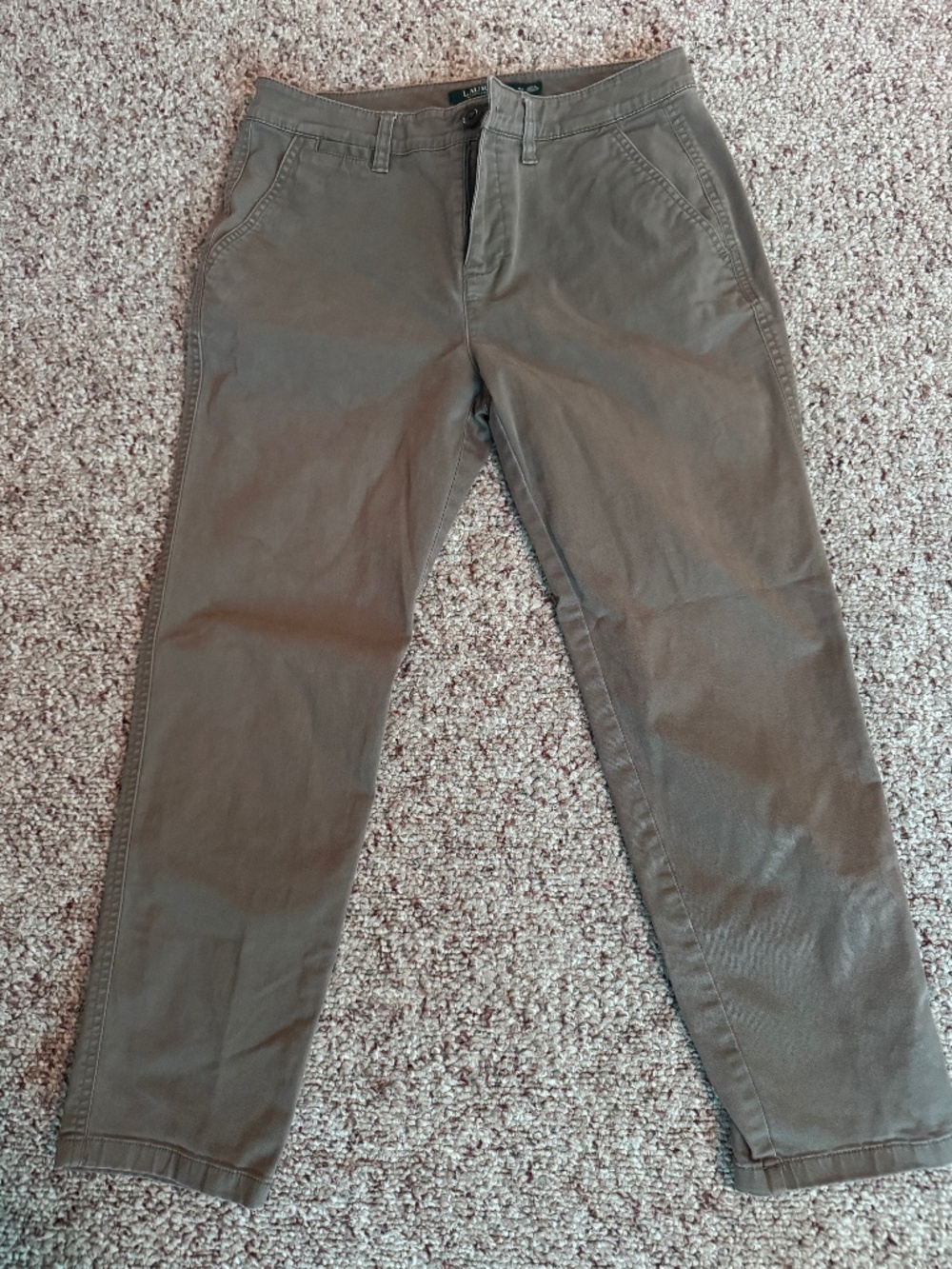 These Ralph  pants for womens Size 4p RN41382 Green colour